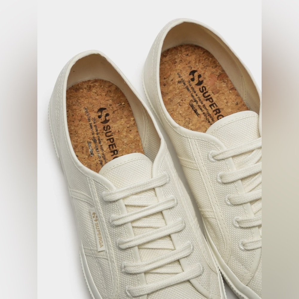 Superga Off-White Canvas Sneakers 37